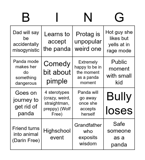 Seeing Dead Bingo Card