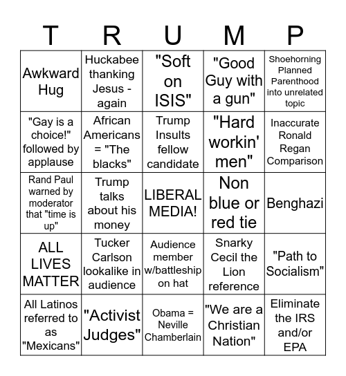 BINGHAZII!! Bingo Card