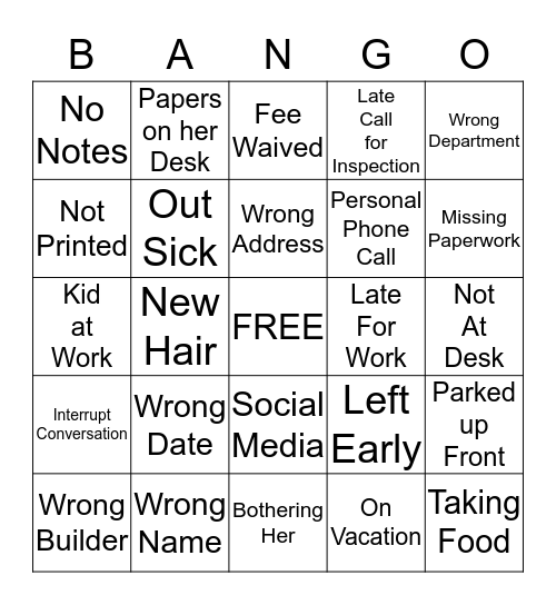 Bingo Card