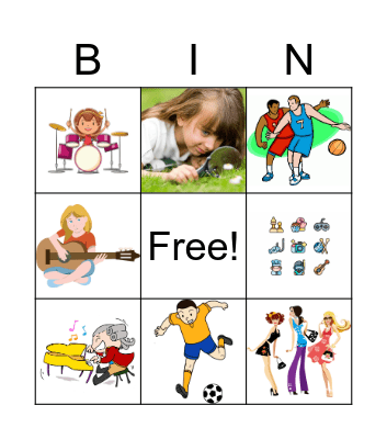 PJS1 Unit3 Bingo Card