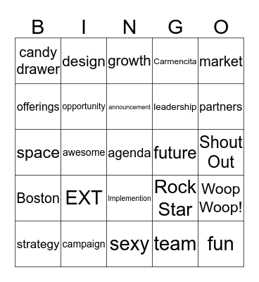 Continuum Challenge Bingo Card