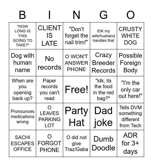 BELLE ISLE BINGO Card