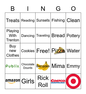 Mimi's Bingo Card