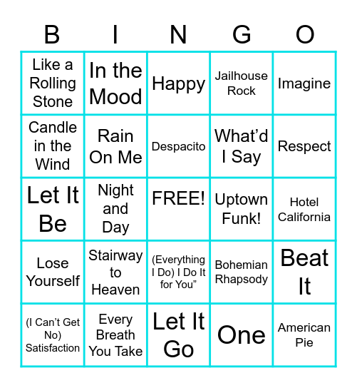 MULTI-DECADE BINGO! Bingo Card