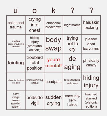 everything good bud? Bingo Card