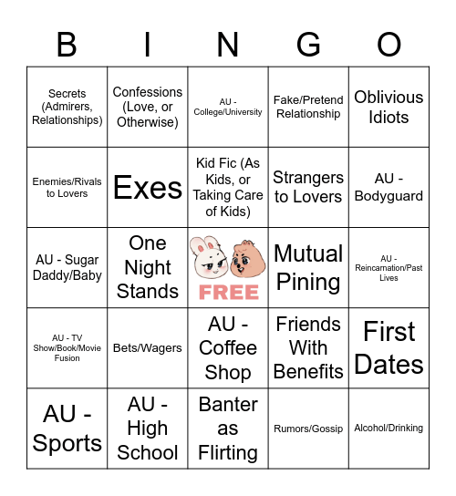 MINSUNG Bingo Card