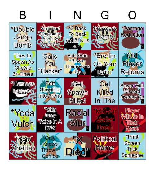 NF FFA Bingo Card