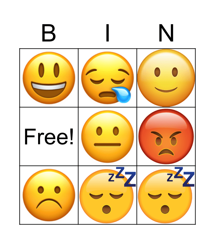Lesson 1.1 How are you? Bingo Card