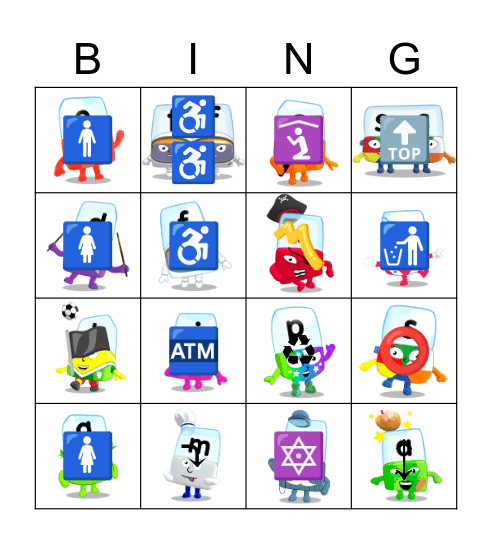 Alphablocks Phase 2 Bingo Card