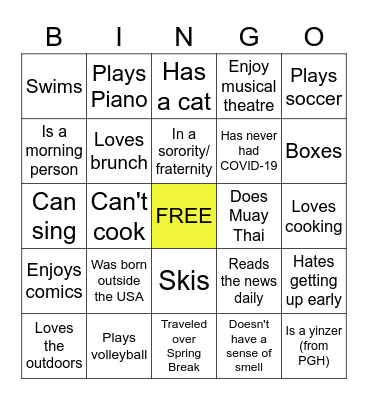 76-108 G4 Bingo Card