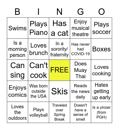 76-108 G4 Bingo Card