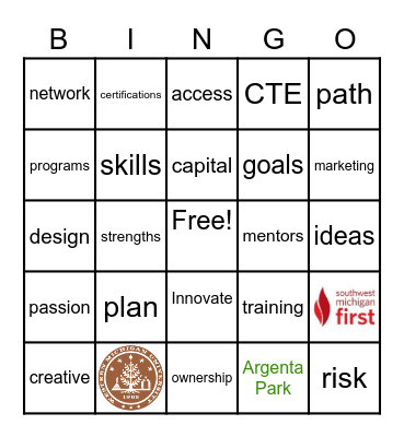 Career Champions - CAE Bingo Card