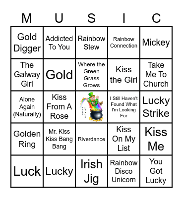 LUCKY ONE Bingo Card