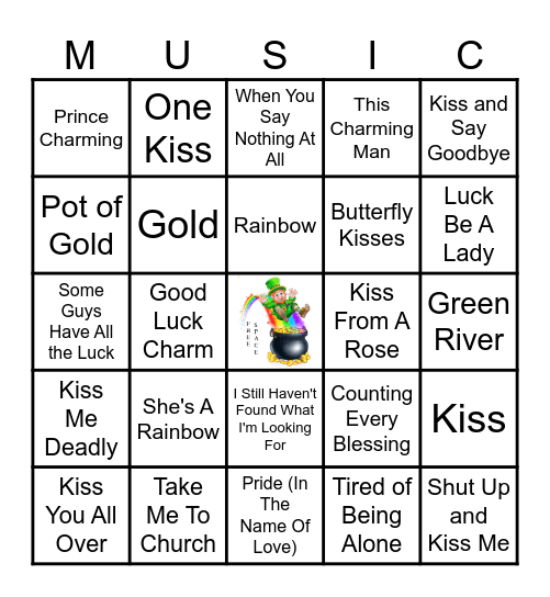 🍀KISS ME, I'M IRISH💚 Bingo Card