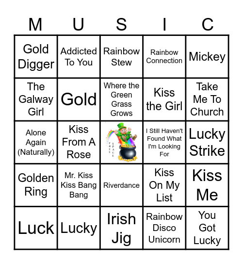 LUCKY ONE Bingo Card