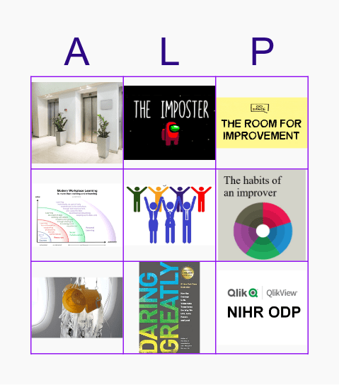 ALP Alumni Bingo Card