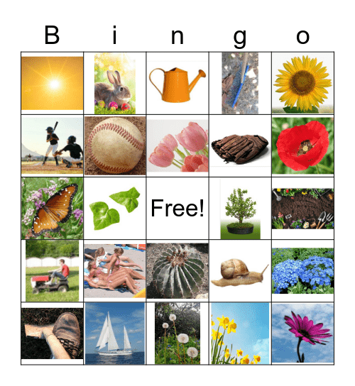 Spring Bingo Card