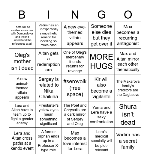 Bunny's Plague Doctor theories Bingo Card