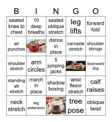 Desk Break BINGO Card