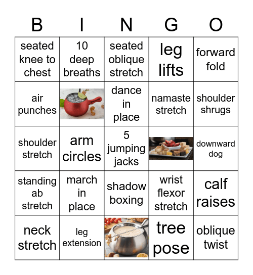 Desk Break BINGO Card