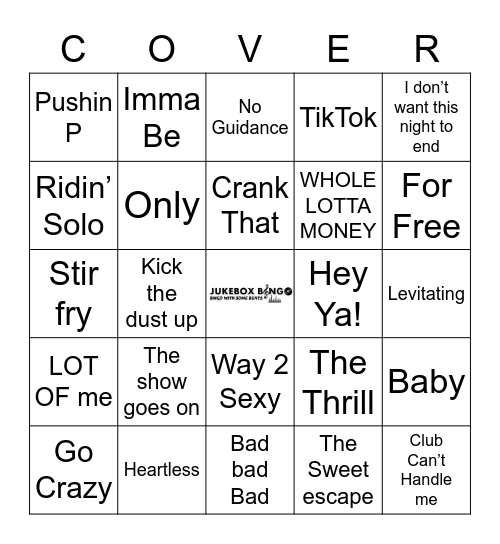 COVER ALL 25 SQUARES Bingo Card