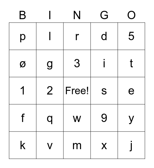 Holmenkollen 2022 Bingo Card