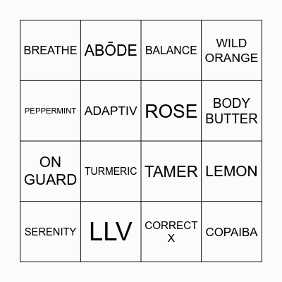 CUSTOMER APPRECIATION! Bingo Card