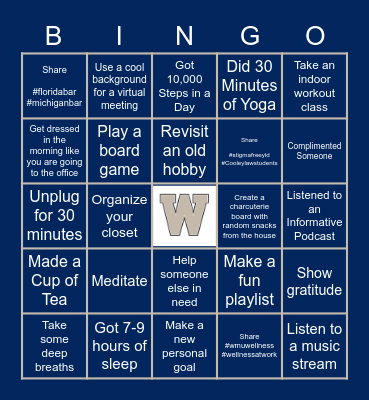 Play Cooley Bingo! by Florida Bar YLD Bingo Card