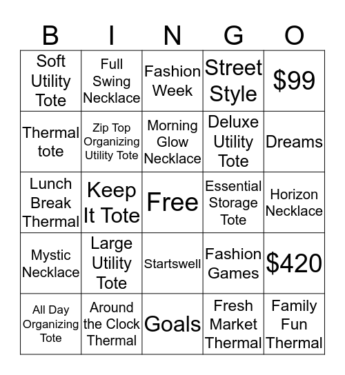 Fall 2015 Bingo Fun Bingo Card