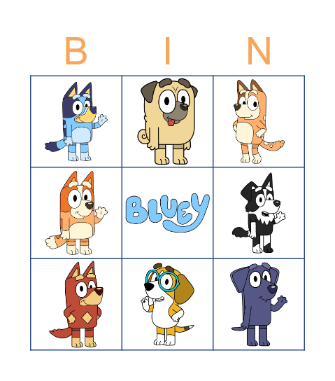 Bingo's Bingo Card