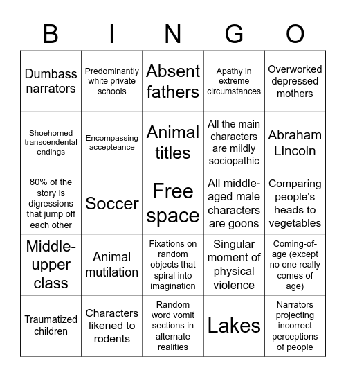 Santiago Bingo Card