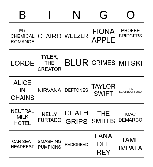 manipulator-music-bingo-card