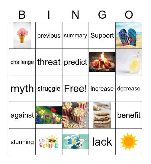 Power Words ESL 2  Quarter 3 plus Q2 Bingo Card