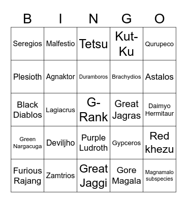 Big friends Bingo Card