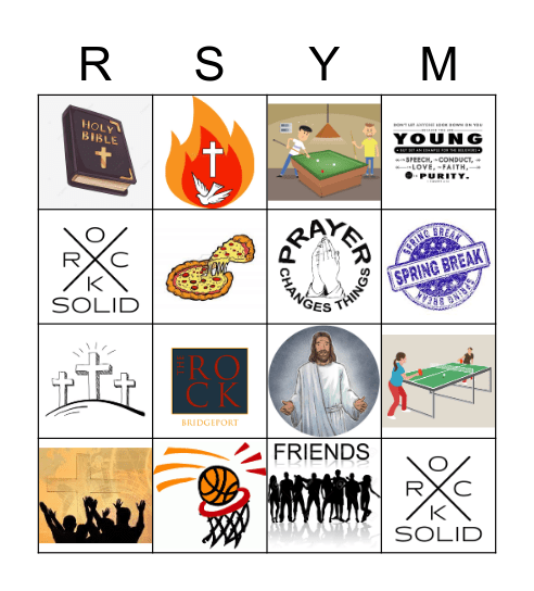 Rock Solid Youth Bingo Card