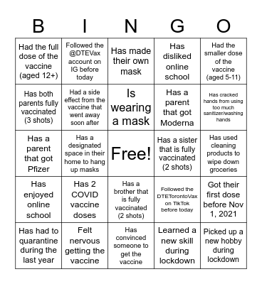 FIND SOMEONE WHO... Bingo Card