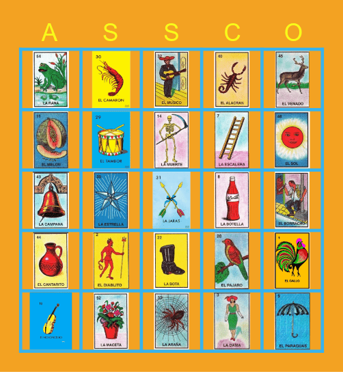 2021 Loteria Bingo Card