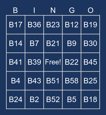 GHIT&IS Bingo 2022 Bingo Card