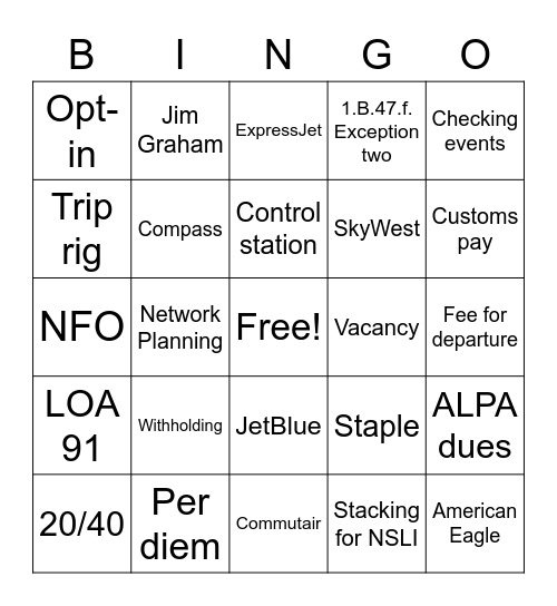 OAWTCL Bingo Card