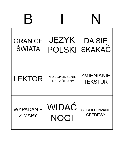 Symulawtorek Bingo Card