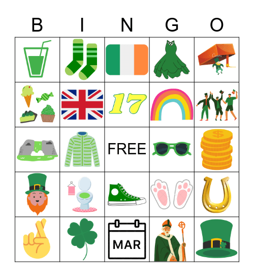 Happy St. Patrick's Day! Bingo Card