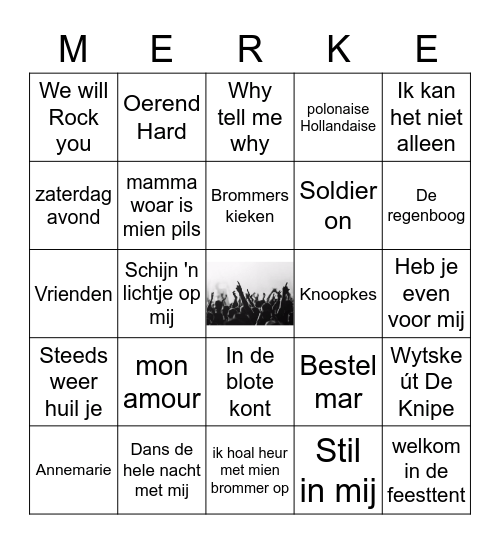 Knypster Merke Bingo Card