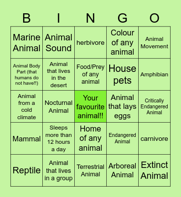 Willowy Woods Bingo Card