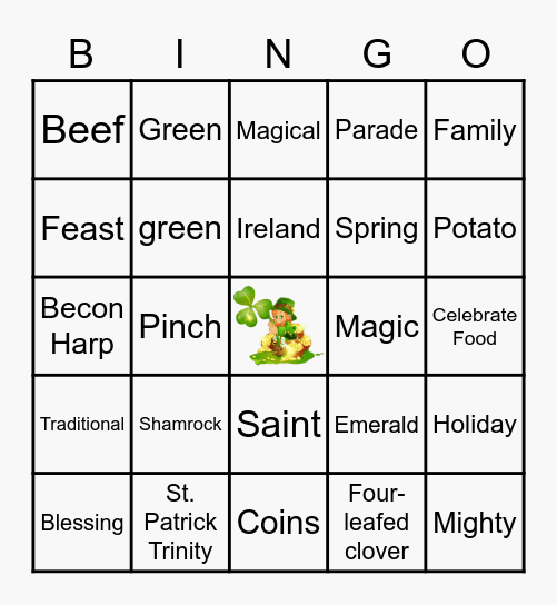 Lucky Day Bingo Card