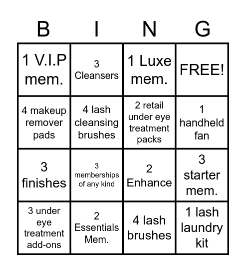 Deka Bingo Card