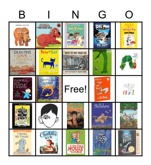 Book BINGO! Bingo Card