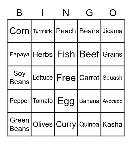 BINGO Card