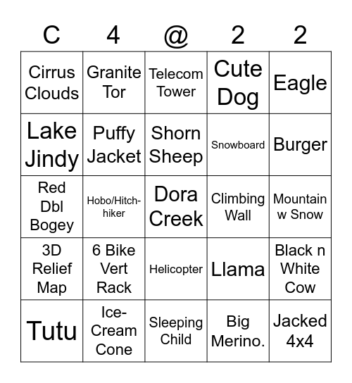 K2C 2022 Bingo Card