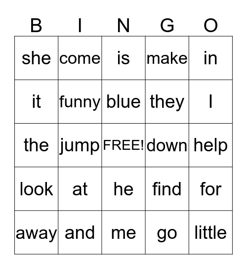 Bingo Card