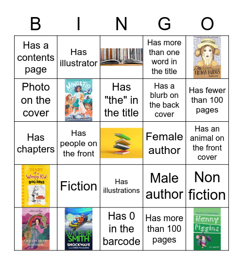 Book Bingo Card